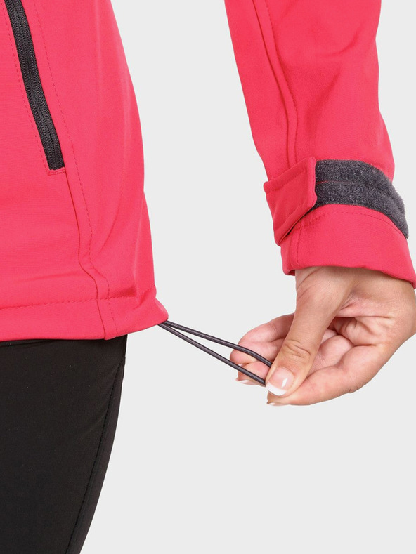 Kilpi Jachetă softshell roz închis pentru femei Kilpi RAVIA