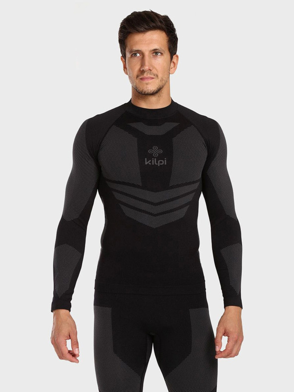 Kilpi Tricou termic negru pentru bărbați KILPI NATHAN