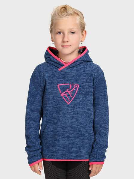 Kilpi Hanorac fleece albastru închis pentru fete Kilpi FLOND