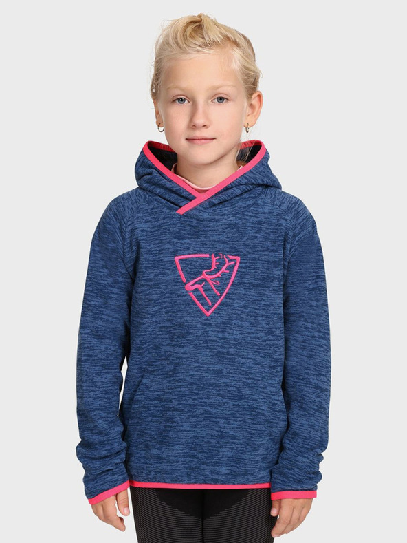 Kilpi Hanorac fleece albastru închis pentru fete Kilpi FLOND