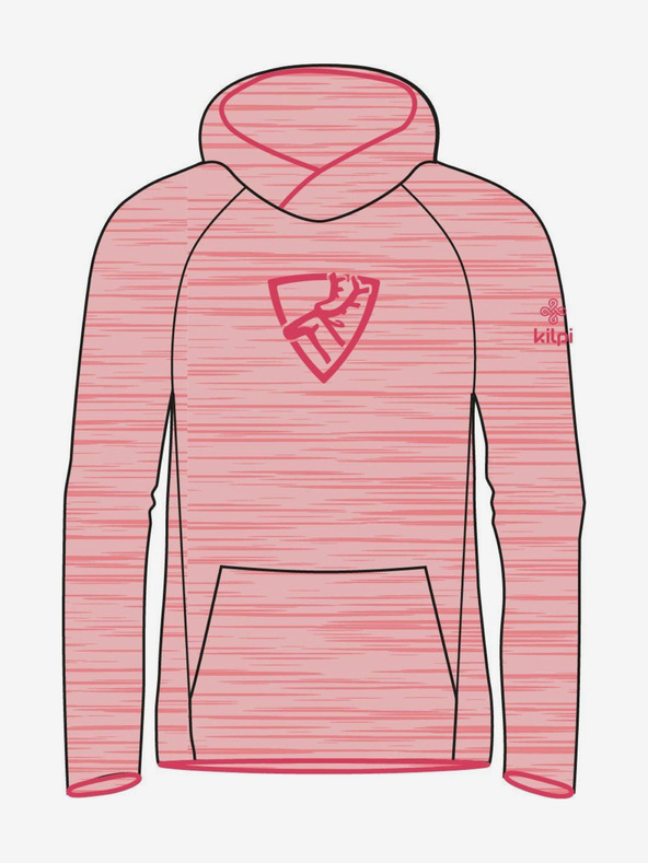 Kilpi Hanorac fleece roz pentru fete Kilpi FLOND