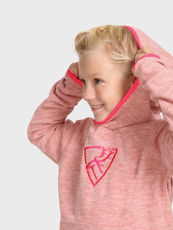 Kilpi Hanorac fleece roz pentru fete Kilpi FLOND