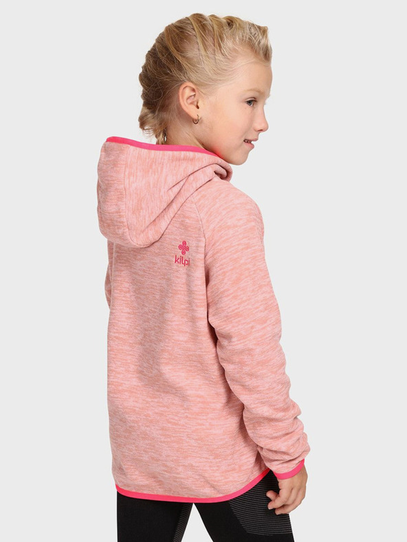 Kilpi Hanorac fleece roz pentru fete Kilpi FLOND