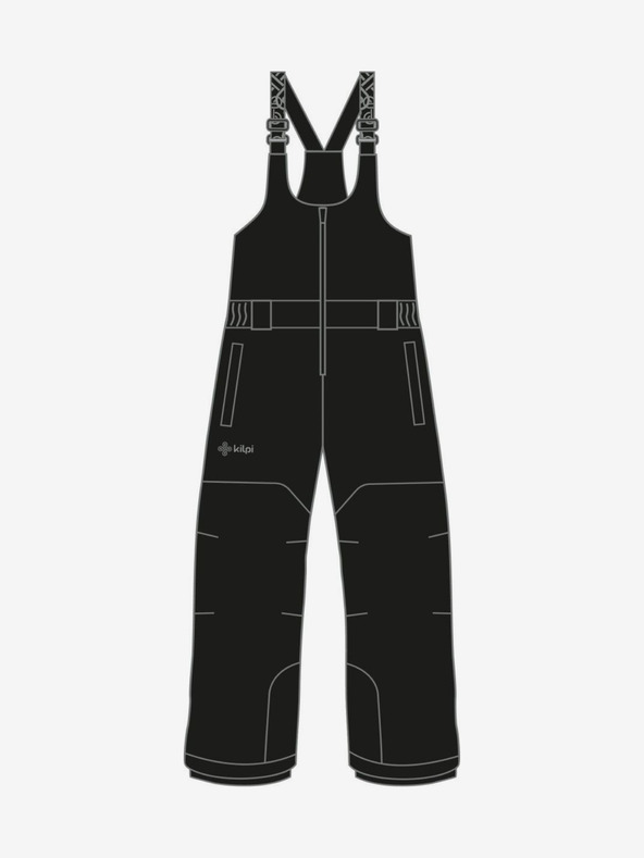 Kilpi Pantaloni de schi negri pentru copii Kilpi DARYL