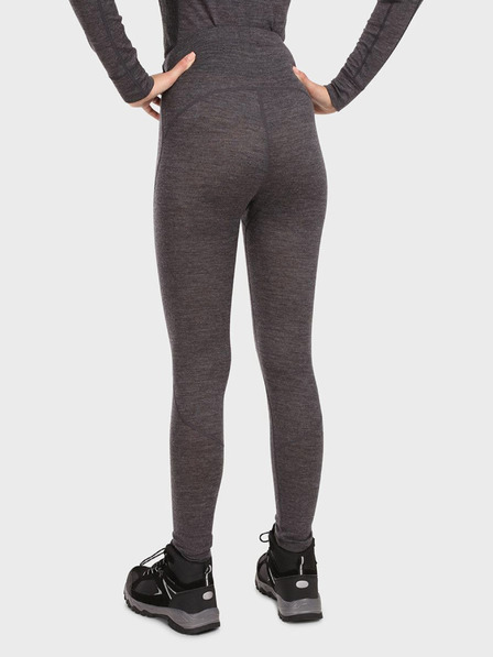 Kilpi Jambiere termice pentru femei din lână Merino gri închis KILPI MAVORA BOTTOM