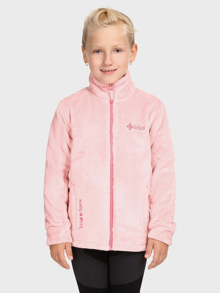 Kilpi Hanorac cu fermoar din fleece pentru fete, roz deschis KILPI ERIN