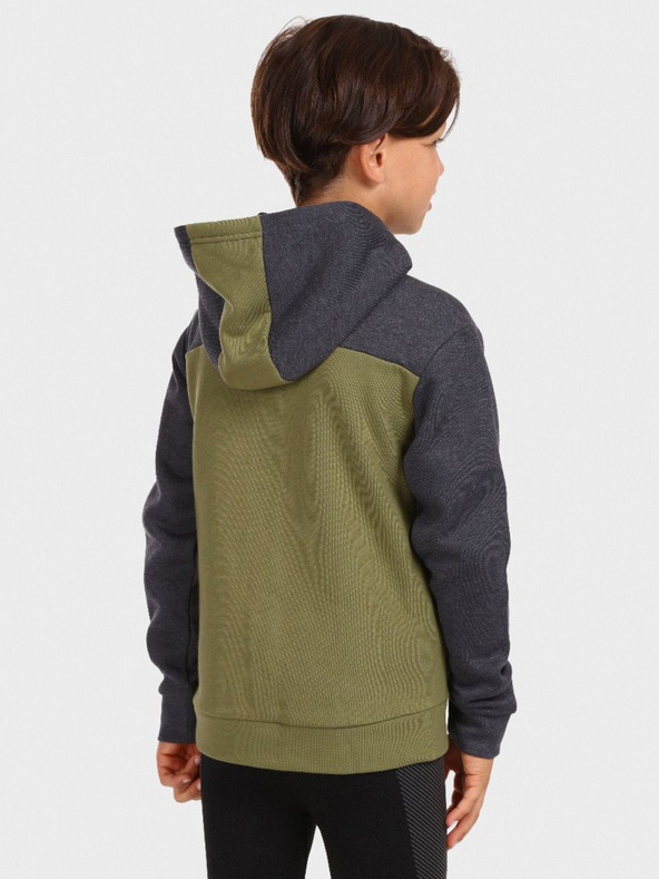 Kilpi Hanorac cu fermoar pentru băieți KILPI PREDA gri-verde