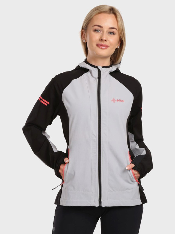 Kilpi Jachetă sport pentru femei neagră și gri Kilpi BALEO