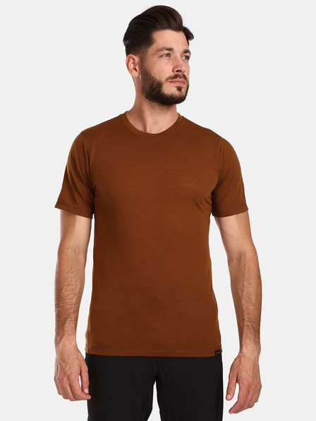 Kilpi Tricou pentru bărbați din lână merino maro Kilpi SLOPER-M