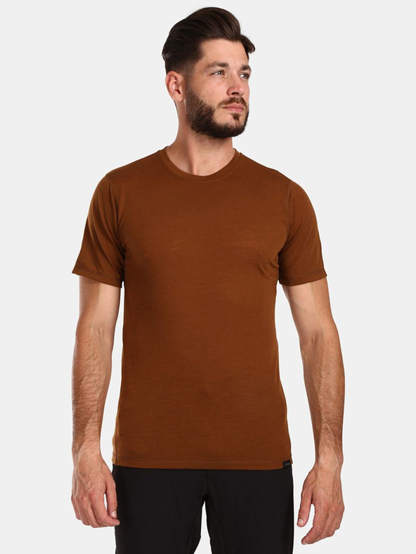 Kilpi Tricou pentru bărbați din lână merino maro Kilpi SLOPER-M
