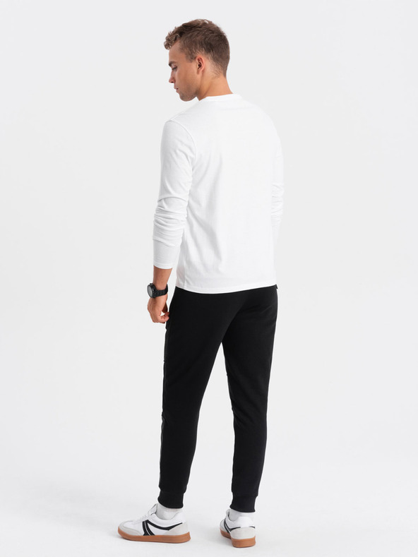 Ombre Clothing Tricou alb imprimat pentru bărbați Ombre Clothing