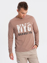 Ombre Clothing Tricou bărbătesc maro Ombre Clothing