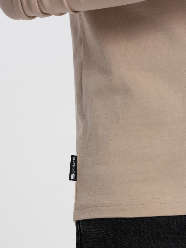 Ombre Clothing Tricou bărbătesc bej Ombre Clothing