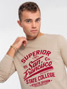 Ombre Clothing Tricou bărbătesc bej Ombre Clothing