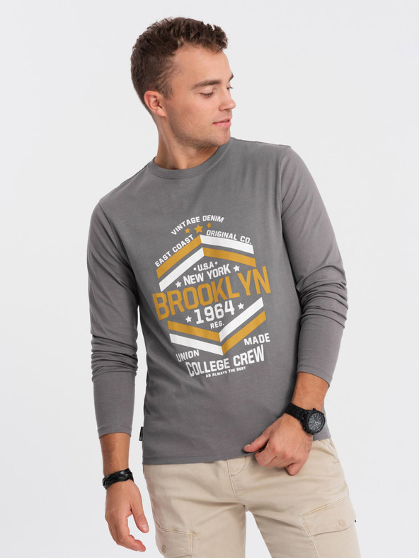 Ombre Clothing Tricou bărbătesc gri Ombre Clothing