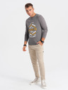 Ombre Clothing Tricou bărbătesc gri Ombre Clothing