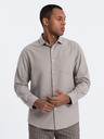 Ombre Clothing Cămașă gri pentru bărbați Ombre Clothing