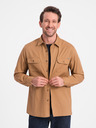 Ombre Clothing Cămașă pentru bărbați maro Ombre Clothing