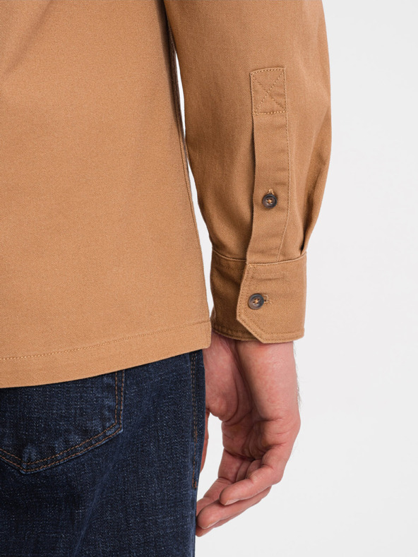 Ombre Clothing Cămașă pentru bărbați maro Ombre Clothing