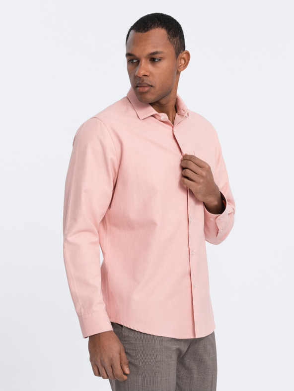 Ombre Clothing Cămașă Ombre Clothing roz deschis pentru bărbați