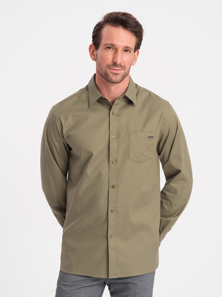 Ombre Clothing Supracămașă de îmbrăcăminte ombre pentru bărbați verde