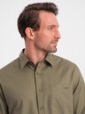 Ombre Clothing Supracămașă de îmbrăcăminte ombre pentru bărbați verde