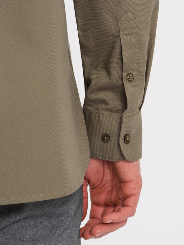 Ombre Clothing Supracămașă de îmbrăcăminte ombre pentru bărbați verde