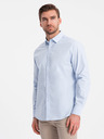 Ombre Clothing Cămașă albastru deschis pentru bărbați Ombre Clothing