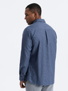 Ombre Clothing Cămașă bărbați albastru închis Ombre Clothing