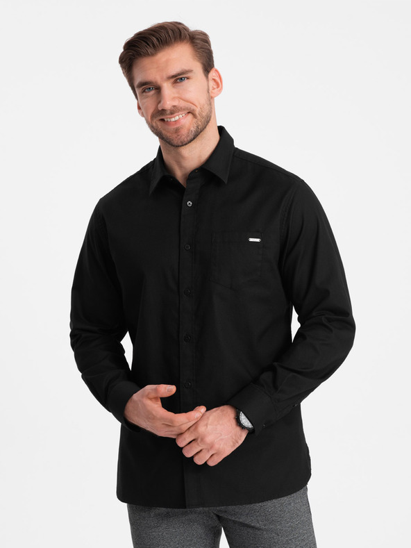 Ombre Clothing Tricou Ombre Clothing negru pentru bărbați