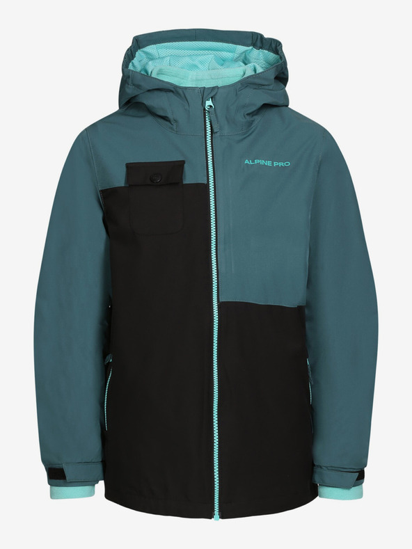 ALPINE PRO Jachetă gri pentru băieți cu hanorac ALPINE PRO Plega