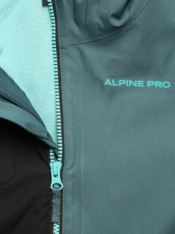 ALPINE PRO Jachetă gri pentru băieți cu hanorac ALPINE PRO Plega