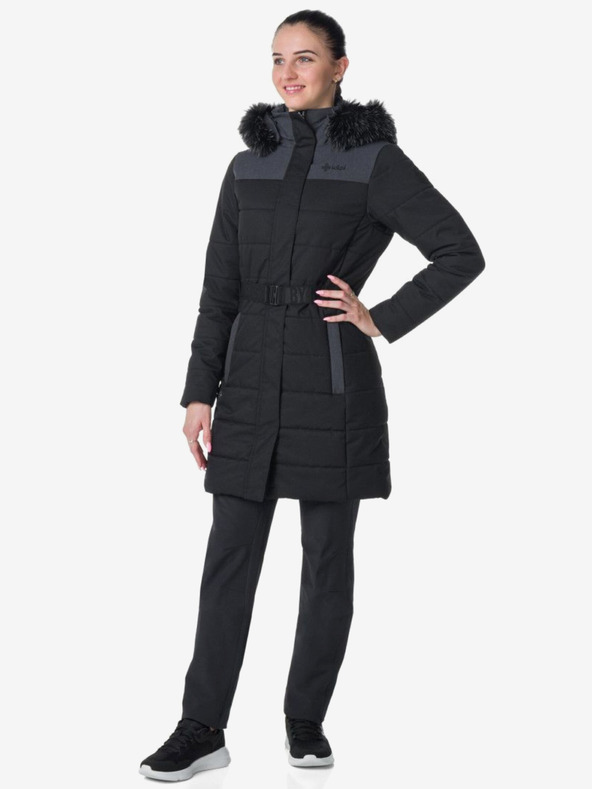 Kilpi Palton de iarnă negru pentru femei Kilpi KETRINA-W