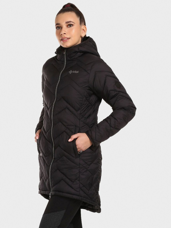 Kilpi Palton de iarnă negru pentru femei Kilpi LEILA-W