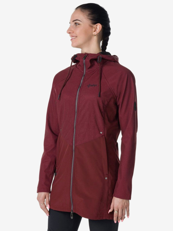 Kilpi Jachetă softshell burgundy pentru femei Kilpi LASIKA-W