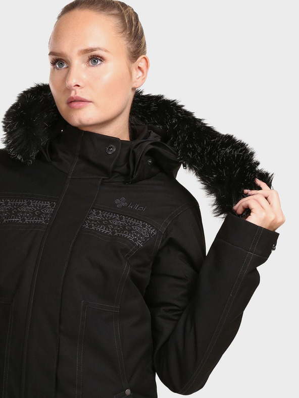 Kilpi Palton de iarnă negru pentru femei Kilpi PERU-W