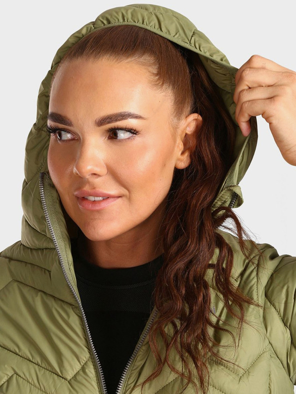 Kilpi Palton de iarnă verde pentru femei Kilpi LEILA-W