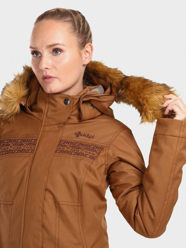 Kilpi Palton de iarnă maro pentru femei Kilpi PERU-W