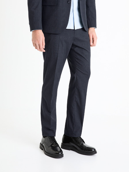 Celio Pantaloni de costum bărbați albastru închis Celio Fopdg