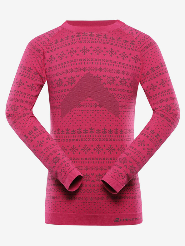 ALPINE PRO Tricou funcțional pentru fete roz închis ALPINE PRO Amboso