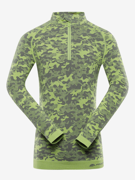 ALPINE PRO Tricou funcțional băieți verde ALPINE PRO Seamo