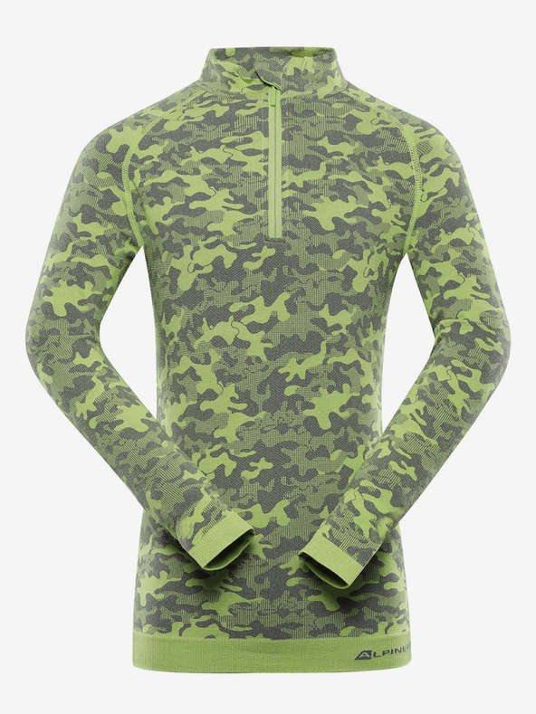 ALPINE PRO Tricou funcțional băieți verde ALPINE PRO Seamo