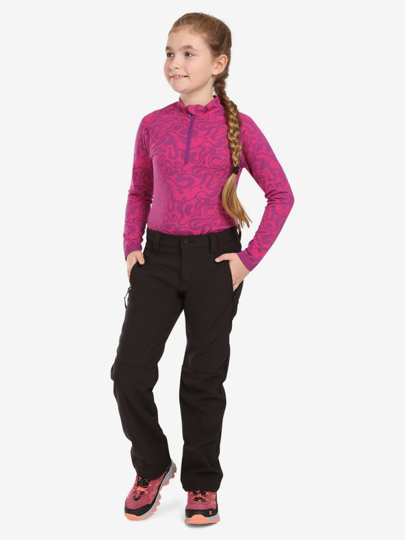 ALPINE PRO Tricou funcțional fete roz închis ALPINE PRO Seamo