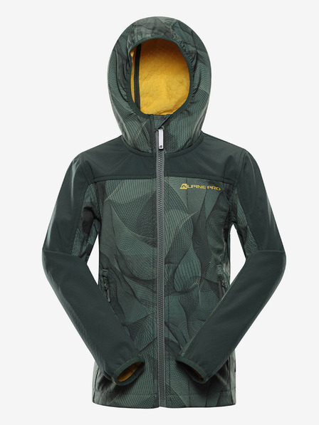 ALPINE PRO Geacă softshell pentru copii verde închis ALPINE PRO Hooro