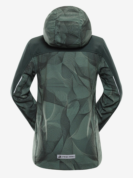 ALPINE PRO Geacă softshell pentru copii verde închis ALPINE PRO Hooro