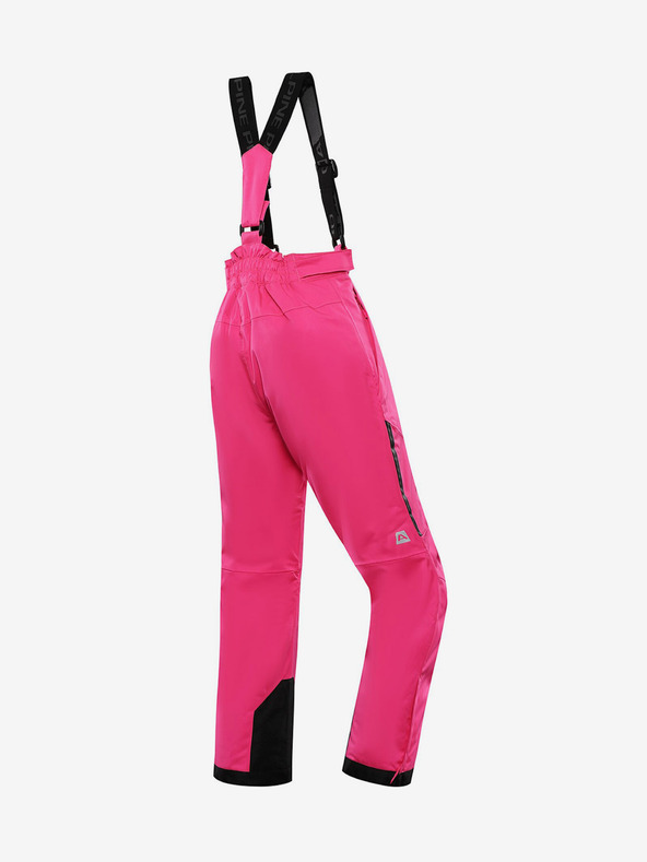 ALPINE PRO Pantaloni de schi pentru fete roz închis cu membrană ptx ALPINE PRO Osago