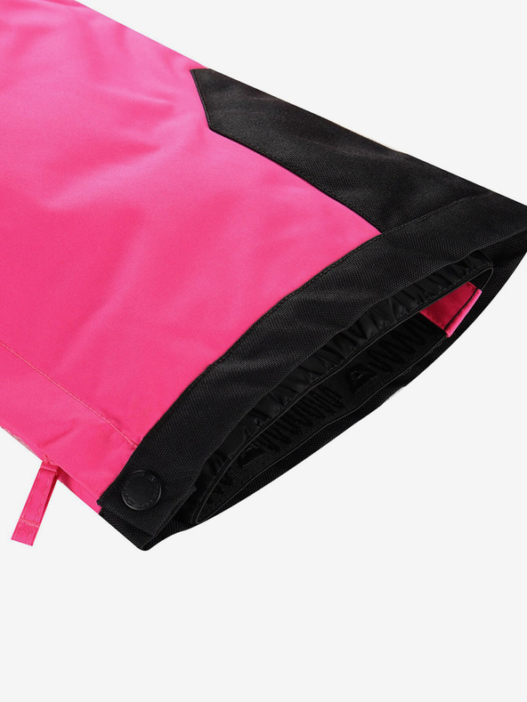 ALPINE PRO Pantaloni de schi pentru fete roz închis cu membrană ptx ALPINE PRO Osago