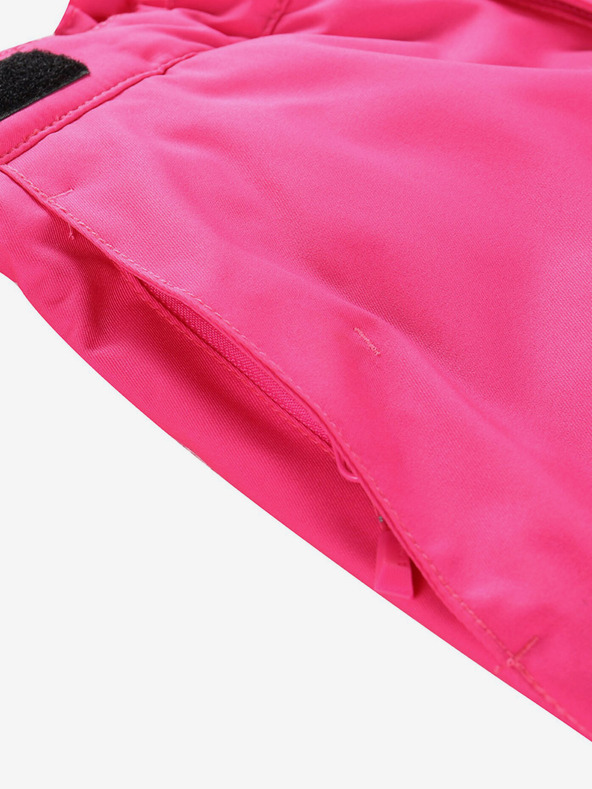 ALPINE PRO Pantaloni de schi pentru fete roz închis cu membrană ptx ALPINE PRO Osago
