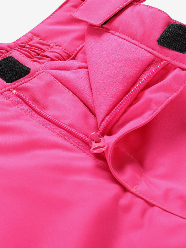 ALPINE PRO Pantaloni de schi pentru fete roz închis cu membrană ptx ALPINE PRO Osago