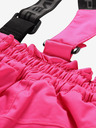 ALPINE PRO Pantaloni de schi pentru fete roz închis cu membrană ptx ALPINE PRO Osago